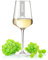 GRAVURZEILE Leonardo Puccini Verre à vin blanc élégant avec nom – Verre à vin avec gravure personnalisée et nom – Leonardo Puccini – Verre à vin personnalisé – Cadeau pour homme et femme