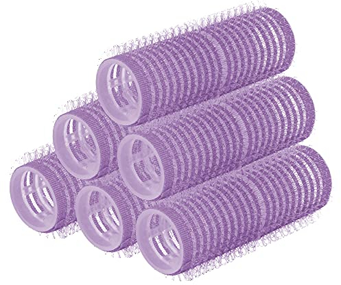 PARSA BEAUTY Bigoudis Auto-adhésifs - Bigoudis Velcro pour Boucles - Coiffures Éclatantes - 21 mm - 6 Pièces - Adaptés à Tous Types de Cheveux