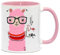 No drama Lama. Die Tasse für den Alpaka - Fan. Ein witziges Geschenk zu jedem Anlass. (Rosa)