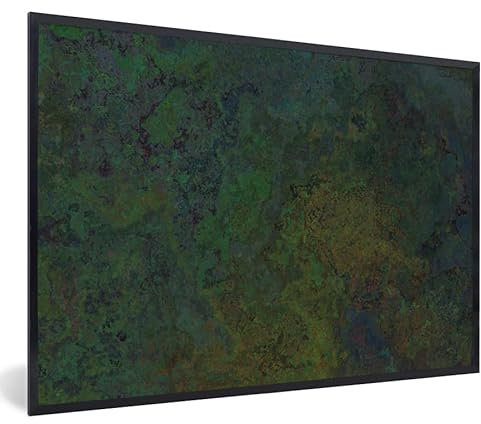 MuchoWow Poster Bilder Wanddeko Deko Wohnzimmer 30x20 cm Schiefer - Rost - Vintage