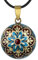 EUDORA Harmony Ball Bola Klangkugel Kette Schwangerschaft Schutzengel Anhänger, Vintage Blume des Lebens Schmuck Klangkugel Engelsruf Halskette Geschenke für Damen, 114cm + 76cm