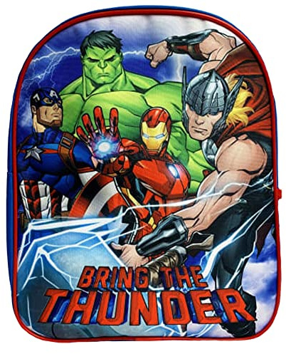 Iron Man, Hulk, Thor & Captain America Avengers Boys Marvel Avengers Backpack Rucksack School Travel Bag - Bring the Thunder