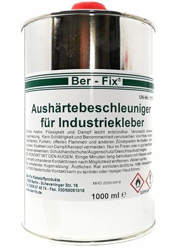 Ber-Fix 1000ml Aktivator Beschleuniger für Industriekleber Sekundenkleber für Industrie Handwerk Modellbau Flüssig