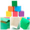 18 Stück Quadratische Bunte Geschenkboxen Kleine Geschenkboxen aus Kraftpapier 10x10x10 cm Karton Geschenkbox mit Deckel Geschenkschachtel für Geburtstag, Party, Hochzeit, Weihnachten(6 Farben)