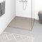 ZEYUAN Duschwanne SMC, Duschtasse, Deckendusche, Duschboden, Dusch Tassen, Braun 90x80 cm