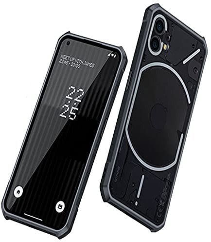 TECHGEAR [Fusion Armour Nothing Phone 1 Hülle, Premium Schlanker Hybrid Robuste Schutzhülle Stoßstange Hülle mit durchsichtig Rückseite Kompatibel mit Nothing Phone 1