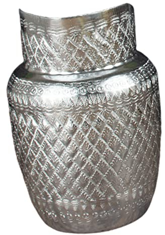 STOBAZA Metal Water Jug with Comfortable Grip Handle for Milk and Juices for Home Restaurants Hotels and Shops