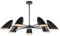 Maytoni Moderne Kronleuchter Aida 7 xE14 excl. Schwarz aus Metall Energieeffizient 40W für Küche, Schlafzimmer, Wohnzimmer, Esszimmer, Lobby