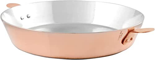 Mauviel M'Passion Moule à Tarte Tatin avec Oreilles Cuivre & Inox 32 cm Fabriqué en France