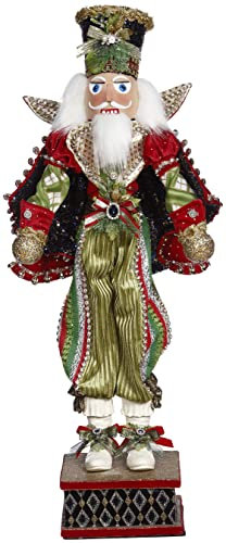 Goodwill Mark Roberts Nussknacker aus Kunstharz und Stoff, 61 cm, Rot und Grün