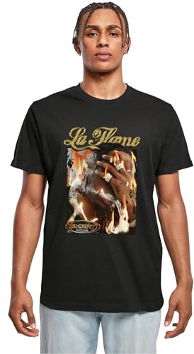 Mister Tee Herren La Flame Tee Black, XS