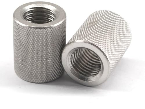 (30 Stück) M4 8x8mm Rändelmuttern 304 Edelstahl Rändel Rundmutter Gewindemuffen Muttern Runde Verbindungsmuttern