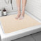 Tappetino doccia antiscivolo, beige, 60 x 60 cm, tappetino da bagno di sicurezza morbido e confortevole con fori di drenaggio, tappetini doccia massaggianti in luffa in PVC per zone umide