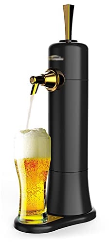 Dispensador de cerveza, dispensador portátil de espuma fina para cóctel con función de vibración y refrigeración de 40000S/sub-alta frecuencia, convierte cualquier lata o botella en corriente, para