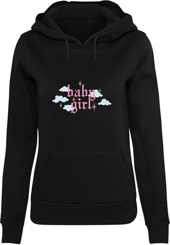 Miss Tee Damen Baby Girl Hoody Black, L