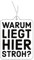 2x Duftbaum mit,Warum liegt hier Stroh' Motiv, Auto Duftspender lustig, Duftbaum Auto tuning, Lufterfrischer, Duftanhänger Auto, Duftbaum Set Auto