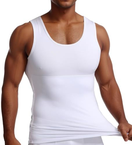 DownLTL Canotta Compressione Uomo Shapewear Contenitiva Snellente Maglia Intimo Fitness Dimagrante Elasticizzata Fascia Pancia Canottiera