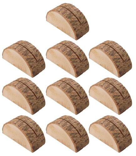 ZHAPEG Lot de 20 porte-numéros de table en bois pour mariage, cartes nominatives, photos, mémos, notes pour fête de mariage