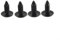 Lastdaytime 4 schwarze Stoßstangenclips, Nummernschild-Löcher für jedes Auto, Durchmesser 7 mm (4 Stück)