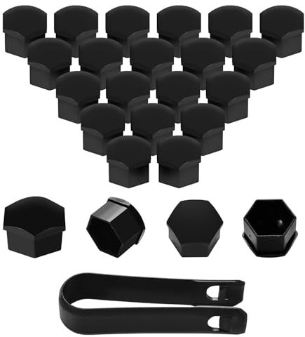20 Stücke Radschraubenkappen Für Mazda CX-30 2019-2024, Radschrauben Radmuttern Radbolzen Kappen Für Auto-Muttern Mit Demontagewerkzeug,Bla-ck-19mm
