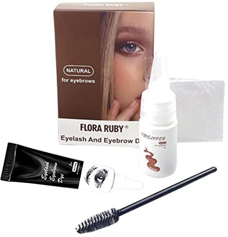 Kit de tinte en crema para cejas y pestañas, kit de tinte para cejas, color negro