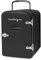 Nostalgia Mini refrigerador y calentador retro con capacidad para 6 latas, adaptador de corriente de 12 voltios, asa de transporte y ventana de exhibición, perfecto para el hogar, oficina, coche o