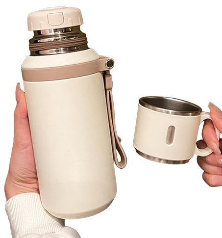 Vaso Térmico | Termo Portátil - Vaso De Acero Inoxidable Para Bebidas, Botella Portátil Para Gimnasio, Escuela Y Exteriores