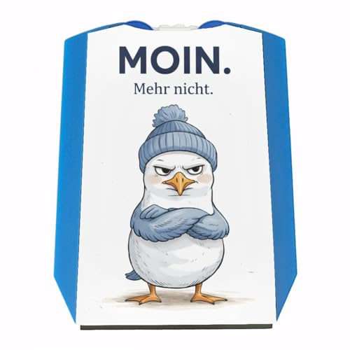 speecheese Manfred die Möwe Moin mehr Nicht Parkscheibe für Küstenfans Maritime Parkscheibe mit Möwen-Spruch - lustiges Küstengeschenk