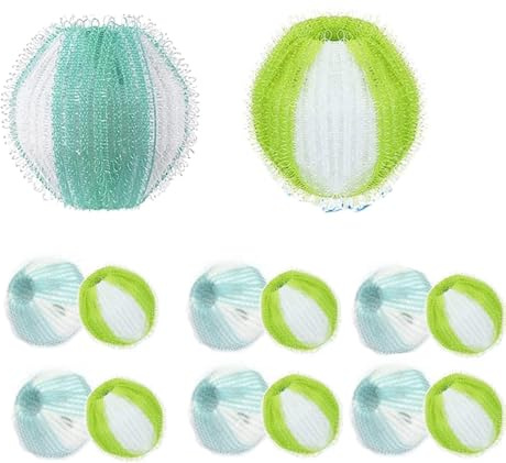 Pet Hair Remover for Laundry, 12PCS Laundry Balls, Reusable Lint Catcher Washing Machines Animal Fur Clothes Hamper Hair Remover for Laundry Bedding Clothes A+++