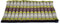 Leewadee Zabuton Rollbare Meditations-Matte Tragbare Sitzmatte Ökologisches Naturprodukt, Kapok, 70 x 70 cm, Braun Grün