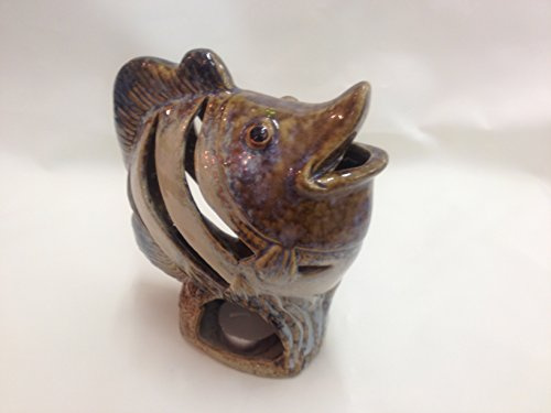 Garden King Ceramic Fish Tea Light Holder Includes Tea Light