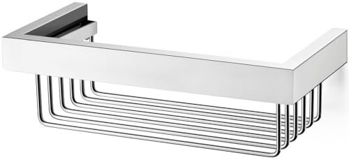 ZACK 40023 Linea Wall Mount Shower Basket with High Gloss, 2.76 by 10.43 by 5.12 by Zack