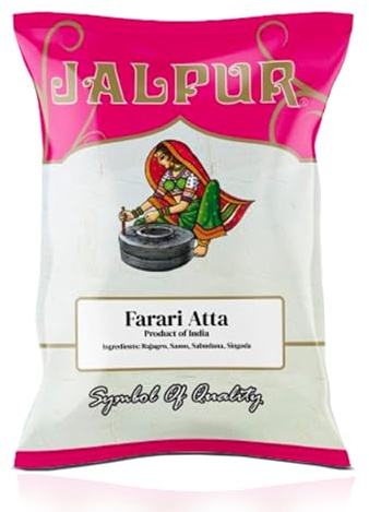 Jalpur millers Farari Atta 1kg – Premium Faradi Atta Blend of Amaranth, Morio (Samo), and Sago (Sabudana) – Ideal for Fasting & Multi-Purpose Cooking – Authentic Farari Flour – Rajagro & Sabudana Mix