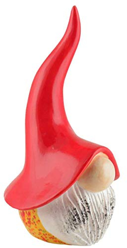 Tangoo Keramik-Wichtel in gelb mit Sprenkel und rotem Hut ca 25 cm H | TA-61470 | 4037432614709