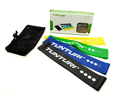 Tunturi Band Mini Resisance Band Set, Mehrfarbig, one Size, 14TUSYO016