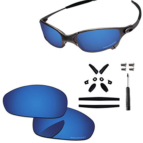 PapaViva Replacement Lenses & Rubber Kits for Oakley Juliet Deep Water - Polarized