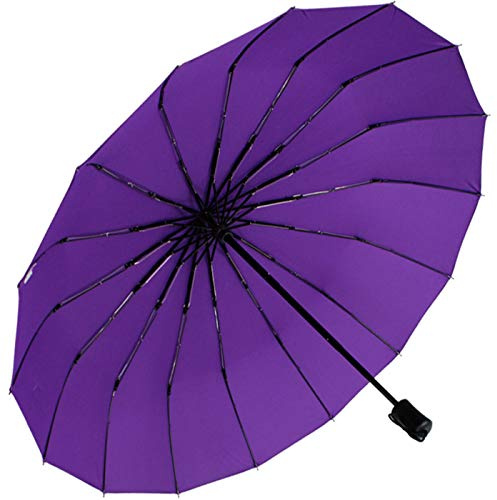 iX-brella Taschenschirm 16-teilig mit Handöffner - berry