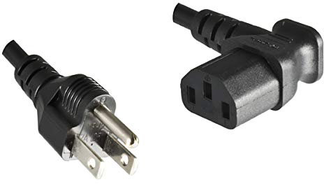 DINIC Stromkabel Netzkabel Netzkabel Japan Typ B auf C13 (1,80m gewinkelt, schwarz)