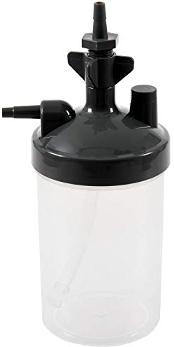 TOOGOO Humidificateur De Bouteille Pour Concentrateur D'oxygène Blanc Et Noir En Polycarbonate 165 X 73 Mm Générateur D'oxygène Bureau