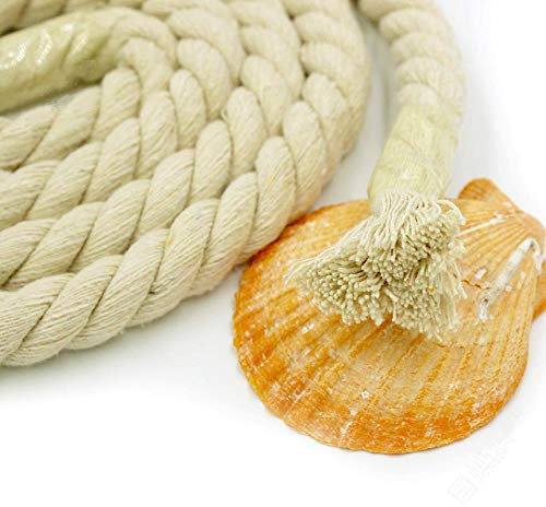 AOM 5-20mm Beige schwarz weiß Cotton Rope 100% Dicker Baumwollschnur für Beutel-Bügel Wohnkultur Zubehör DIY Handgemachte Seil-Craft, schwarz 20mmX5Meter