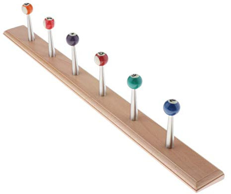 Tubayia Porte-manteau mural créatif en forme de boules de billard en bois - Pour salon, chambre à coucher