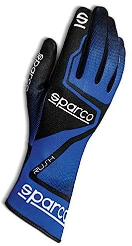 Sparco RUSH 2020 HANDSCHUHE GRÖSSE 12 ROT/BLA, Schwarz