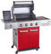 Outback Jupiter 4 Burner Gas BBQ - Red