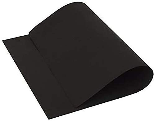 VIGIVISION Goma Eva 10 láminas 40x60 cm, 2mm Color Negro.