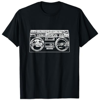 Hip Hop Oldschool Ghetto Blaster T-Shirt