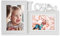 Cadre photo mural multiple avec inscription Love plus coeur, 2 cadres photo (Love)