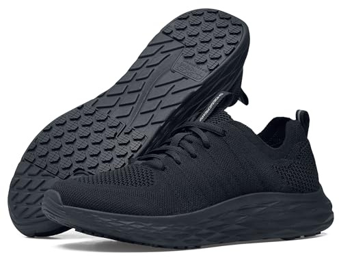 Shoes for Crews Men's Slip-Resistant Work Sneakers – Comfortable, Non-Slip Shoes – Ideal for Food Service, Healthcare & Hospitality - Everlight, Size 12 Black