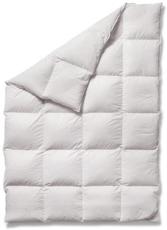 Koru Style Royal Daunen Bettdecke 155x220 cm – 90% Gänsedaunen / 10% Federn – Bettdecke Winter – Luxus Daunendecke 155x220 cm – Made in Germany – Wärmeklasse 3 (warm)