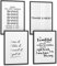 Papierschmiede® Premium Spruchbilder Set 4er mit Rahmen, DIN A3 fertig gerahmt (Material und Farbe wählbar) Motiv: Girl Power Songs, Bilder Set mit Sprüchen, Poster Typografie Wohnzimmer Ariana Grande