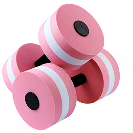 Bluelanss Aqua-Hanteln Aqua-Fitnessgerät Wassersport PE-Schaum Hanteln 2er Set Aquahanteln für Herren Damen Aquafitness Rosa